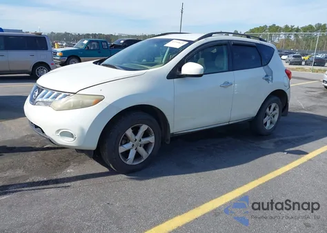 2009 Nissan Murano S z USA, uszkodzony, nr VIN JN8AZ18U69W013826